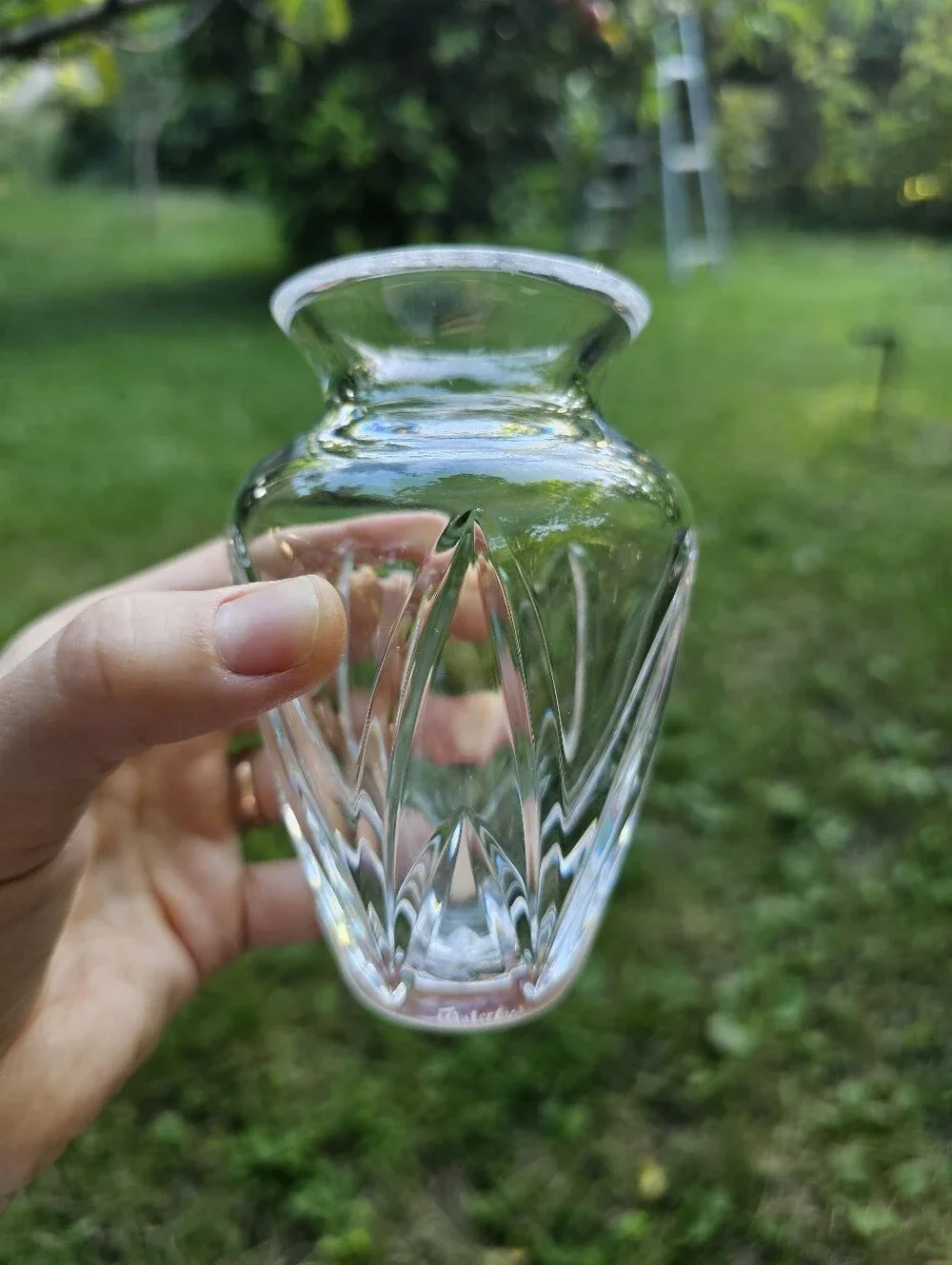 Waterford Posey Attendant Crystal Bud Vase 4.25